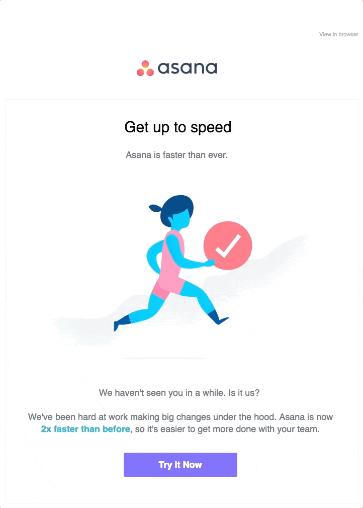 Asana animated gif email