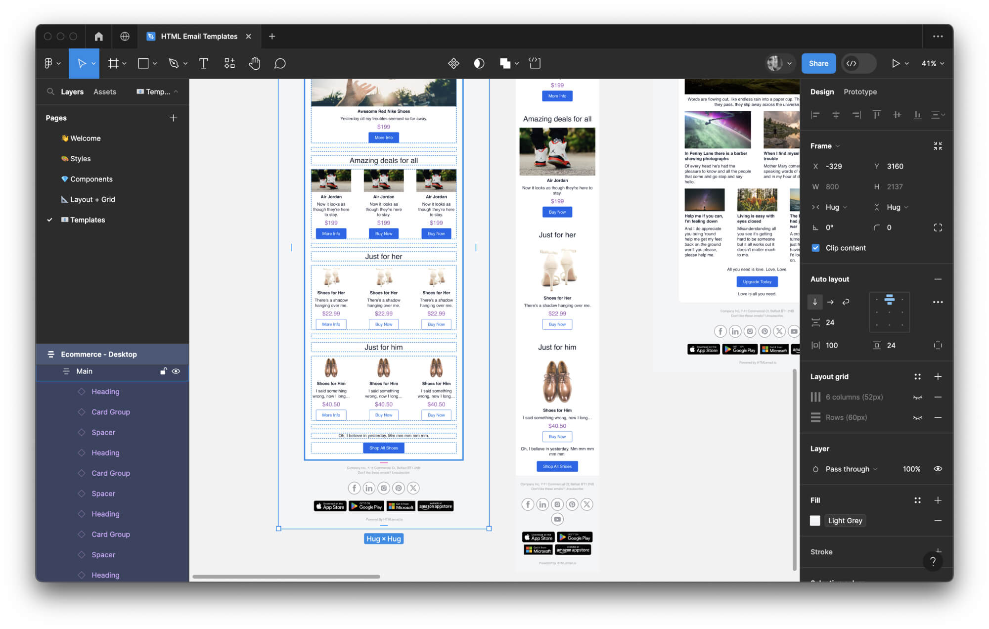 Figma auto layout