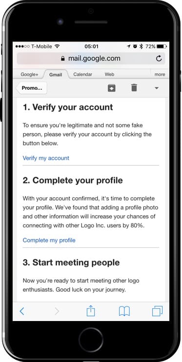 Mobile email without inlined CSS