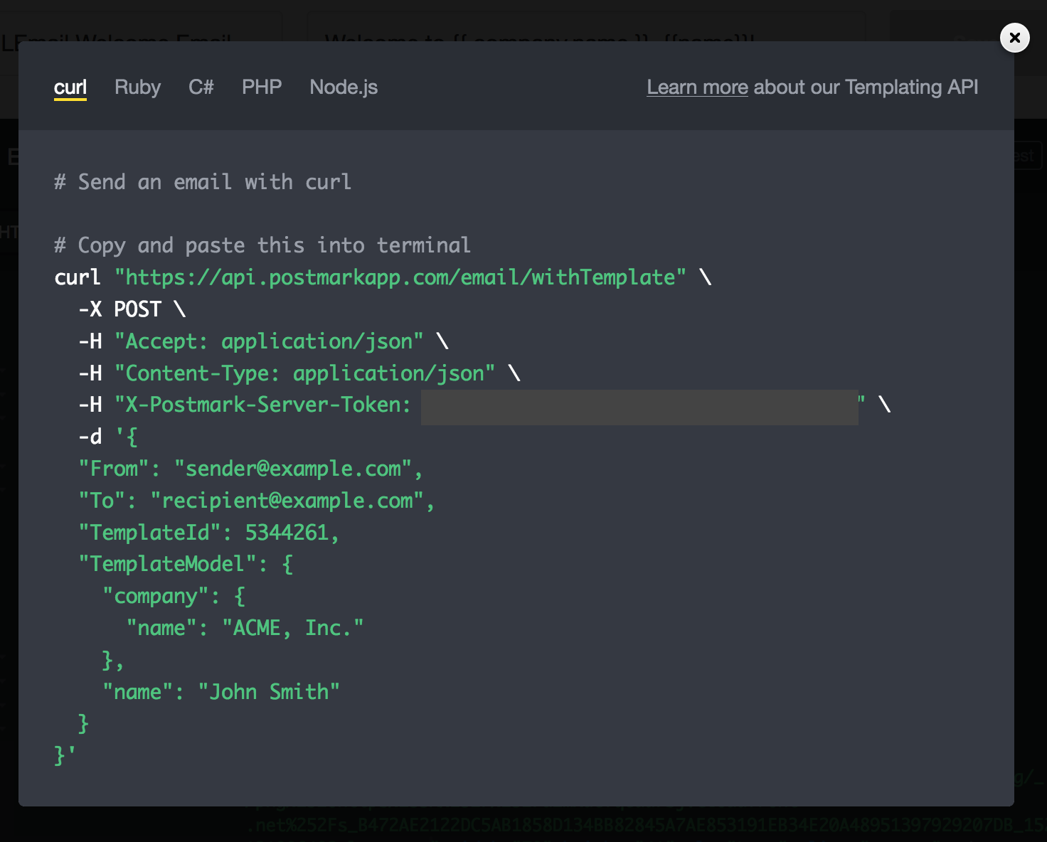 Code your own Postmark template