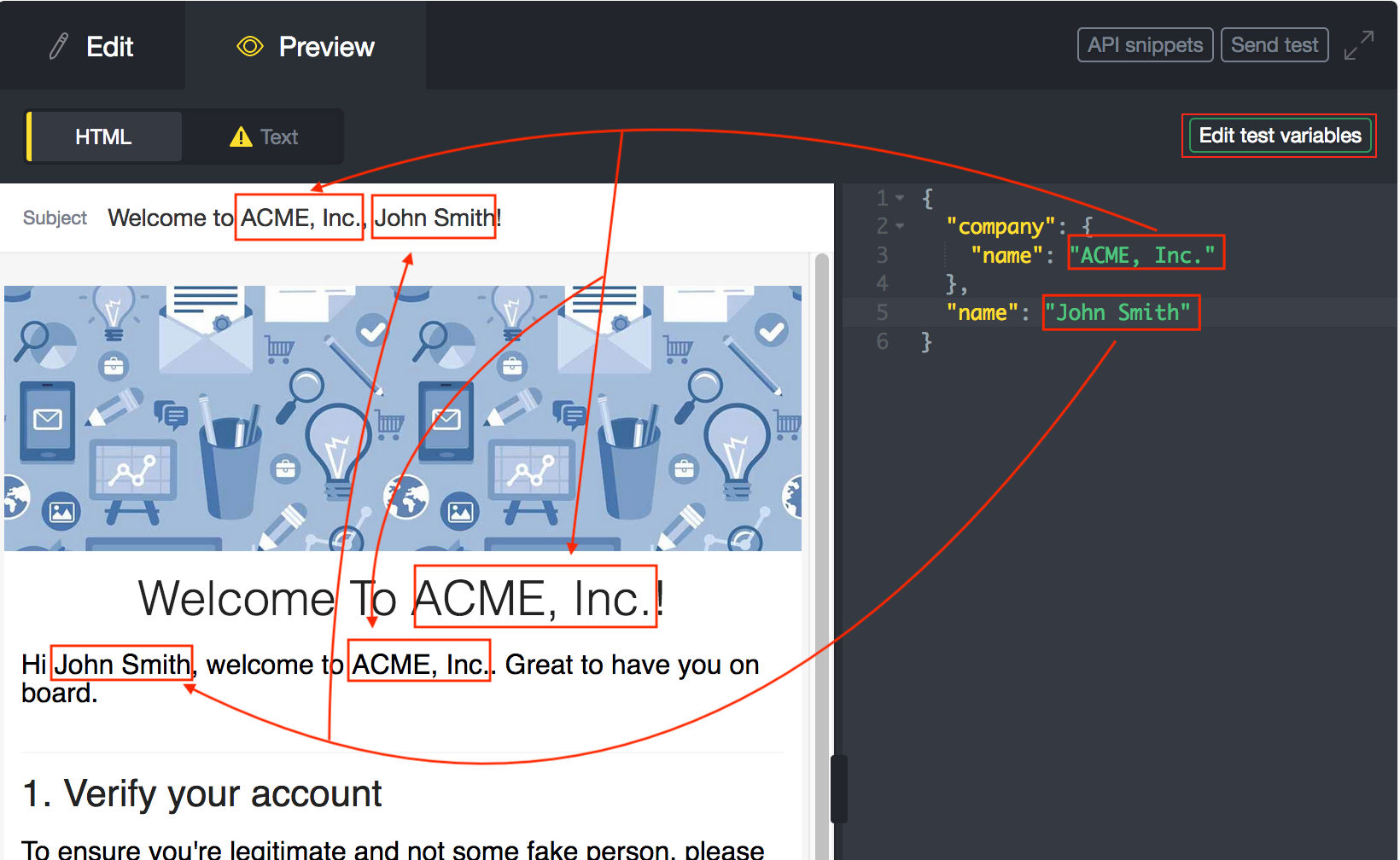 Code your own Postmark template
