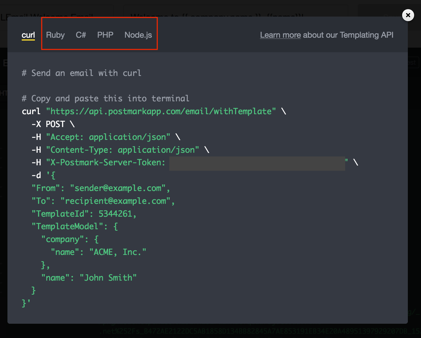 Code your own Postmark template